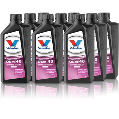 Valvoline 9x 1 L OEM ADVANCED AFC 40 (G12++) von Valvoline