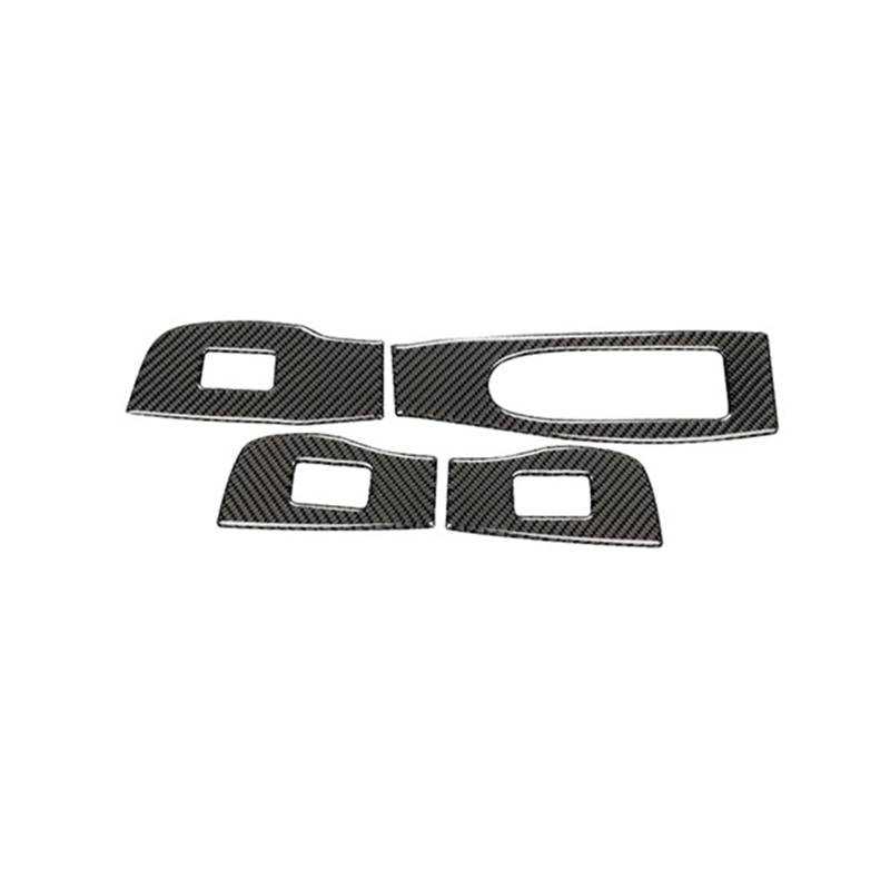 Auto Interieur Abdeckung Carbon Faser Auto Fensterheber Schalter Panel Rahmen Trim Abdeckung Innen Dekoration Aufkleber Auto Zubehör Für Mazda 3 Für Axela 2020 Auto Interieur Panel(Left Hand Drive) von Vamhhx