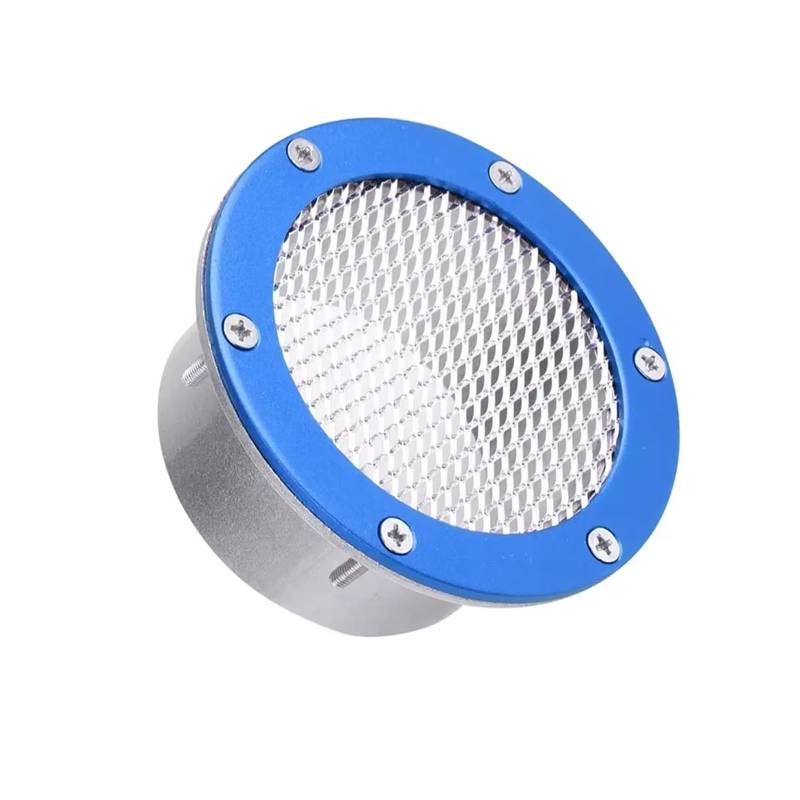 Auto Lufteinlässe Für Benz 3 Zoll Universal Car Air Vent Racing Intake Bumper Vent Einlasskanal Kaltluftfilter Staub Luftkanalgitter Auto Ansaugrohr(3inch Blue) von Vamhhx