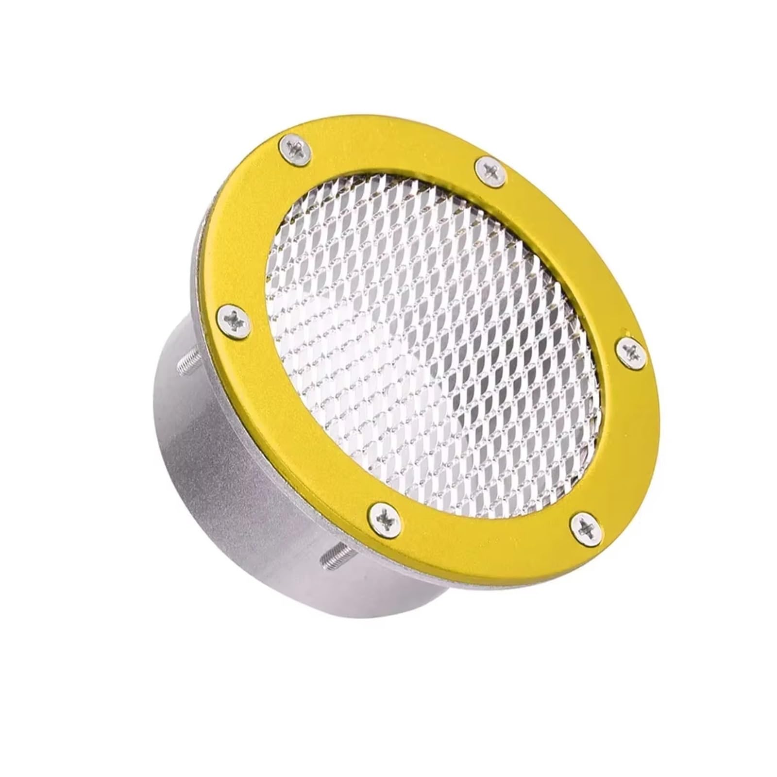 Auto Lufteinlässe Für Benz 3 Zoll Universal Car Air Vent Racing Intake Bumper Vent Einlasskanal Kaltluftfilter Staub Luftkanalgitter Auto Ansaugrohr(3inch Gold) von Vamhhx