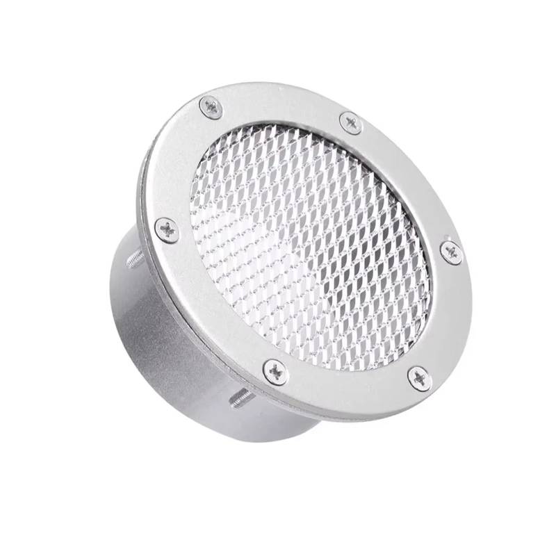 Auto Lufteinlässe Für Benz 3 Zoll Universal Car Air Vent Racing Intake Bumper Vent Einlasskanal Kaltluftfilter Staub Luftkanalgitter Auto Ansaugrohr(3inch Silver) von Vamhhx