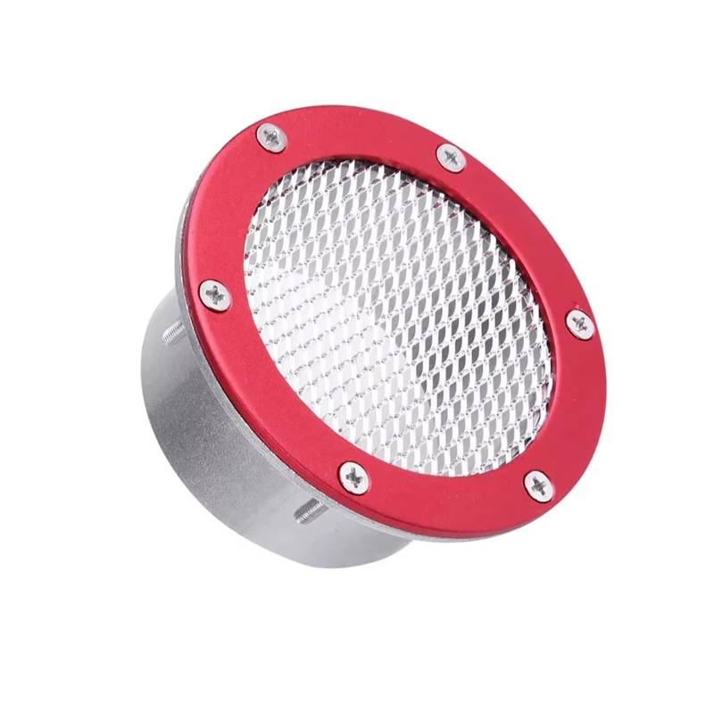 Auto Lufteinlässe Für Benz 3 Zoll Universal Car Air Vent Racing Intake Bumper Vent Einlasskanal Kaltluftfilter Staub Luftkanalgitter Auto Ansaugrohr(3inch red) von Vamhhx