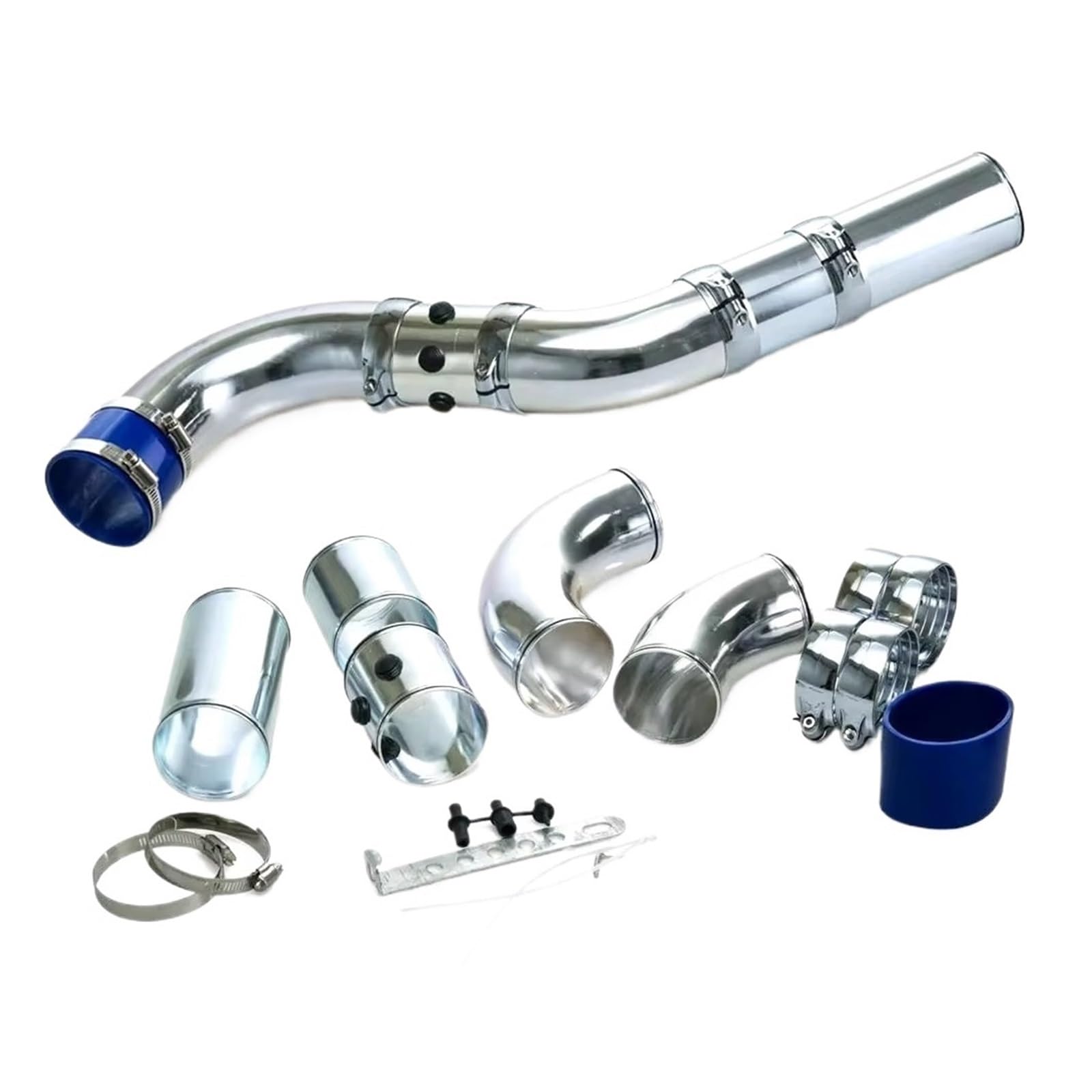 Auto Lufteinlässe Universelles Luftansaugrohr Ansaugrohr-Set Aus Aluminiumlegierung Turbo-Direkt-Kaltluftfilter-Einspritzsystem 3 Zoll 76 Mm Auto Ansaugrohr von Vamhhx