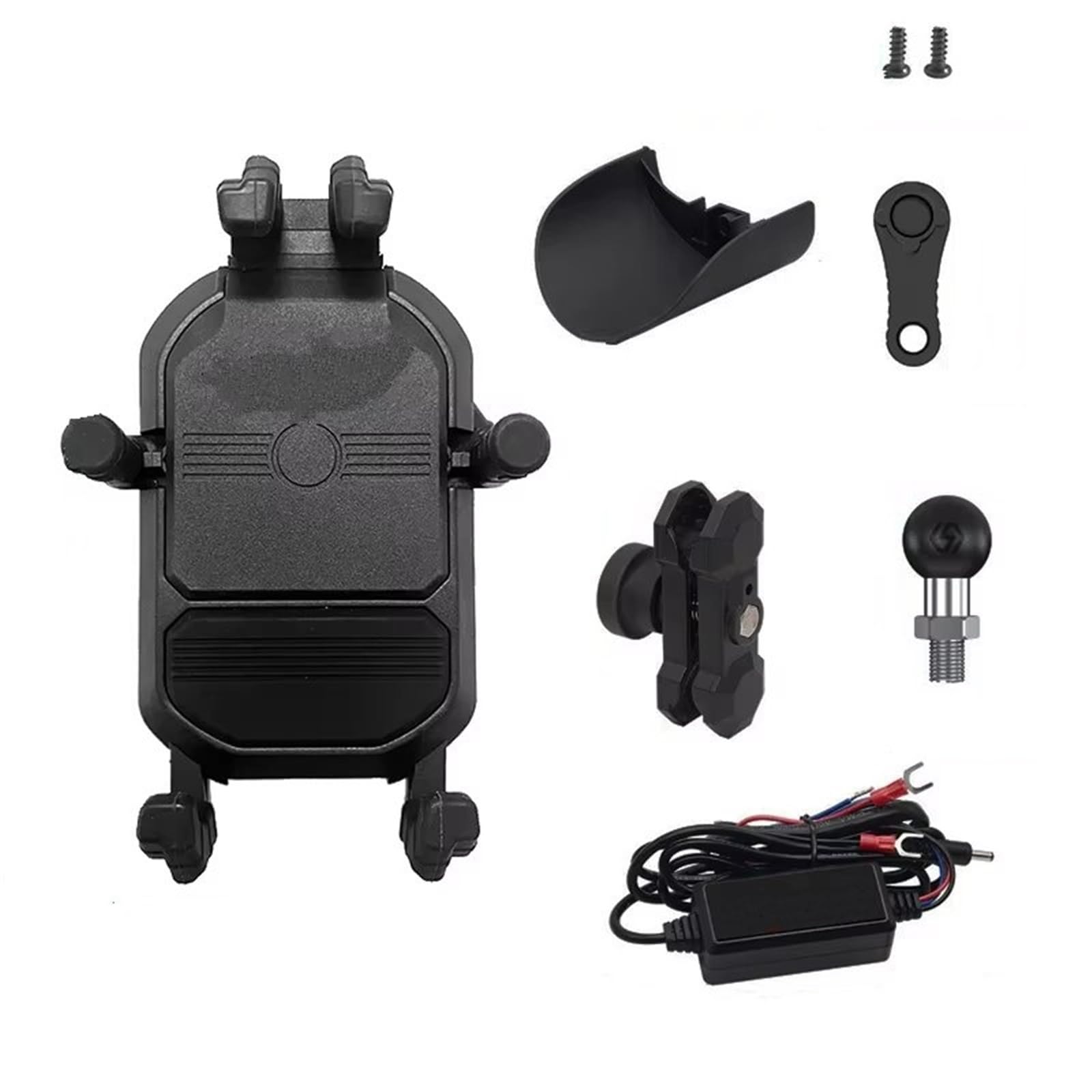 Motorrad GPS Halterung Für Gold Für Wing 1800 1500 1200 Für Goldwing GL1800 GL Motorrad Telefon Halter Navigation Unterstützung Clip Halterung Automatische Lade Navigations Halterung(A) von Vamhhx