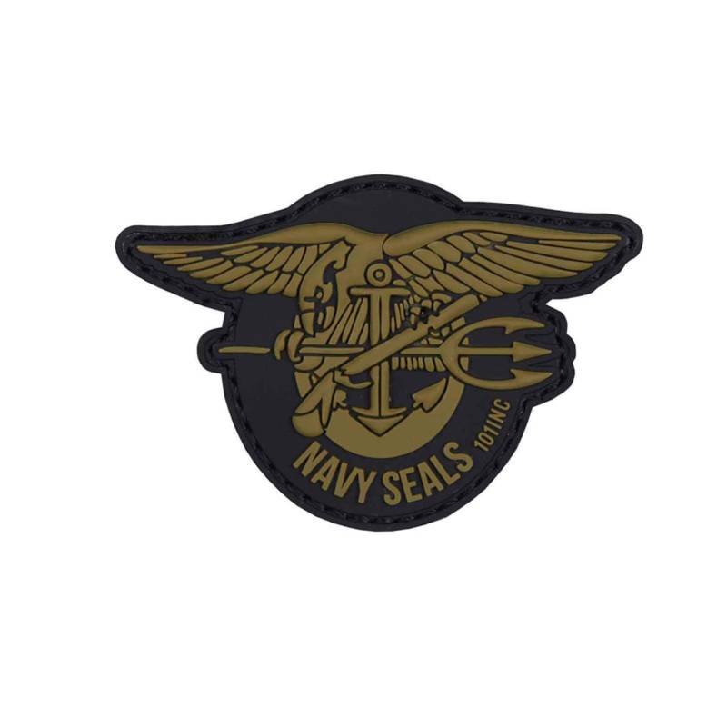 Van Os Emblem 3D PVC Navy Seals Klett Patch Abzeichen Aufnäher grün von Van Os