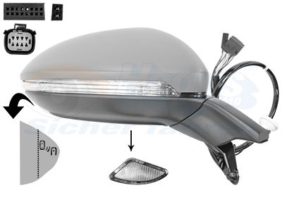 Außenspiegel rechts Van Wezel 5775828 von Van Wezel