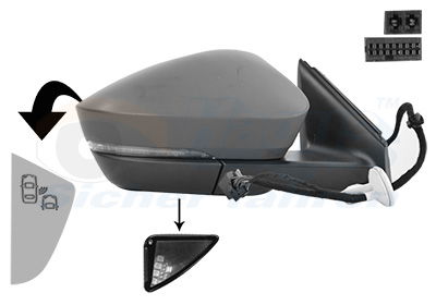 Außenspiegel rechts Van Wezel 7644828 von Van Wezel