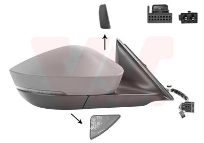 Außenspiegel rechts Van Wezel 7647828 von Van Wezel