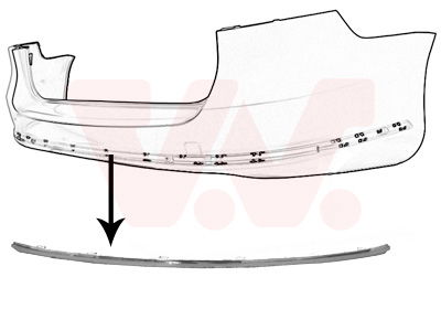 Blende, Stoßfänger hinten Van Wezel 5740551 von Van Wezel