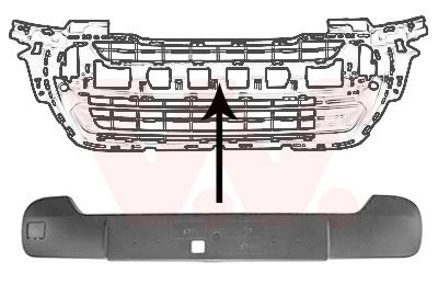 Blende, Stoßfänger vorne Van Wezel 4014581 von Van Wezel