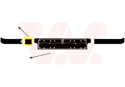 Klappe, Abschlepphaken vorne rechts Van Wezel 0640589 von Van Wezel