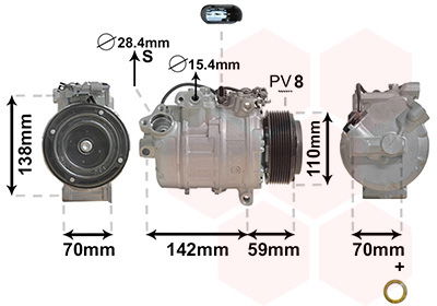 Kompressor, Klimaanlage Van Wezel 0600K418 von Van Wezel