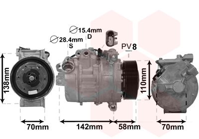 Kompressor, Klimaanlage Van Wezel 0600K496 von Van Wezel