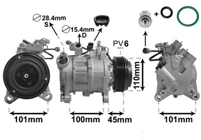 Kompressor, Klimaanlage Van Wezel 0600K499 von Van Wezel