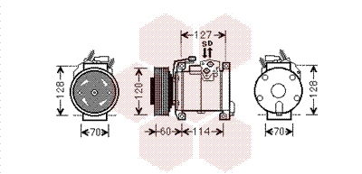 Kompressor, Klimaanlage Van Wezel 0700K112 von Van Wezel