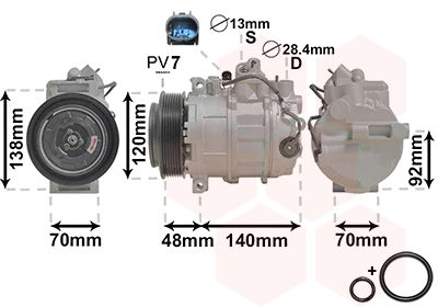 Kompressor, Klimaanlage Van Wezel 3000K393 von Van Wezel