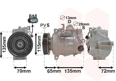 Kompressor, Klimaanlage Van Wezel 3001K702 von Van Wezel