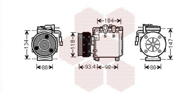 Kompressor, Klimaanlage Van Wezel 3200K212 von Van Wezel