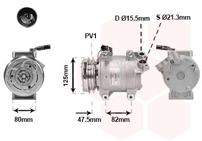 Kompressor, Klimaanlage Van Wezel 3201K700 von Van Wezel