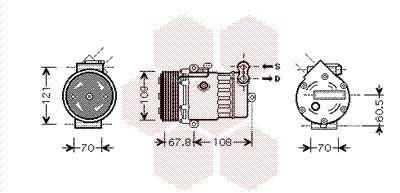 Kompressor, Klimaanlage Van Wezel 3700K377 von Van Wezel