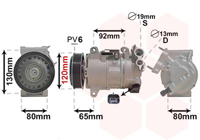 Kompressor, Klimaanlage Van Wezel 4001K704 von Van Wezel