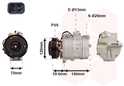 Kompressor, Klimaanlage Van Wezel 4700K065 von Van Wezel