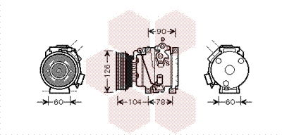 Kompressor, Klimaanlage Van Wezel 5300K449 von Van Wezel