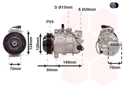 Kompressor, Klimaanlage Van Wezel 7401K702 von Van Wezel