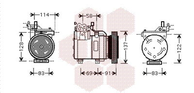 Kompressor, Klimaanlage Van Wezel 8200K199 von Van Wezel