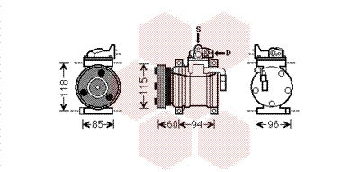 Kompressor, Klimaanlage Van Wezel 8200K217 von Van Wezel