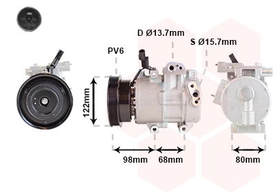 Kompressor, Klimaanlage Van Wezel 8201K703 von Van Wezel