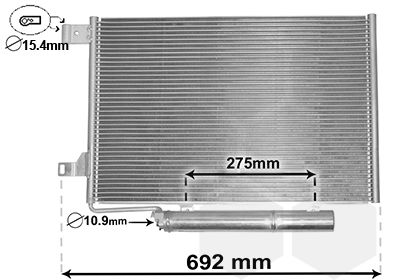 Kondensator, Klimaanlage Van Wezel 30015386 von Van Wezel