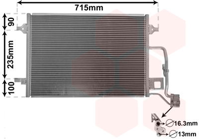 Kondensator, Klimaanlage Van Wezel 58005189 von Van Wezel