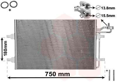 Kondensator, Klimaanlage Van Wezel 59005149 von Van Wezel