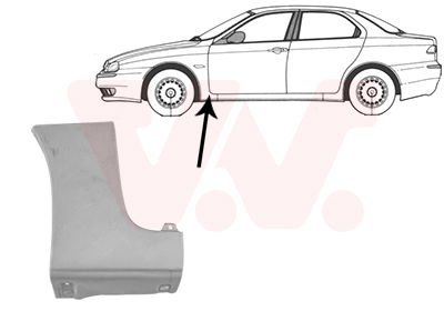 Kotflügel vorne links unten Van Wezel 0156155 von Van Wezel
