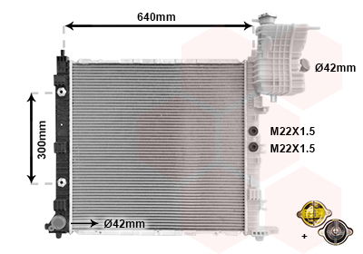 Kühler, Motorkühlung Van Wezel 30002243 von Van Wezel