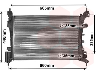 Kühler, Motorkühlung Van Wezel 37002408 von Van Wezel