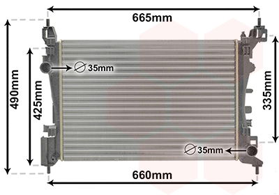 Kühler, Motorkühlung Van Wezel 37002574 von Van Wezel