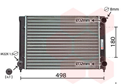 Kühler, Motorkühlung Van Wezel 58002040 von Van Wezel