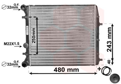 Kühler, Motorkühlung Van Wezel 76002005 von Van Wezel