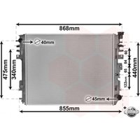 Kühler VAN WEZEL WEZ20012708 von Van Wezel