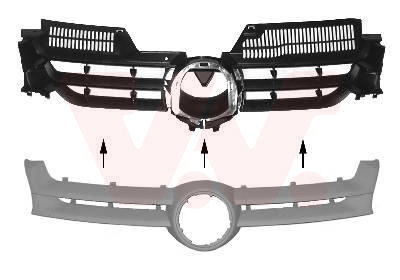 Kühlergitter vorne Van Wezel 5894510 von Van Wezel