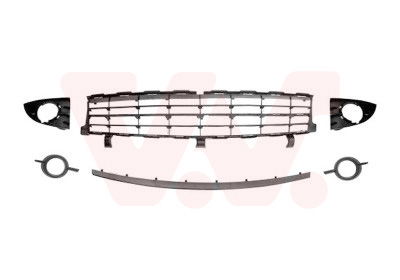 Lüftungsgitter, Stoßfänger vorne Van Wezel 4376590 von Van Wezel