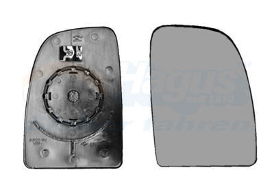 Spiegelglas, Außenspiegel rechts Van Wezel 1651862 von Van Wezel