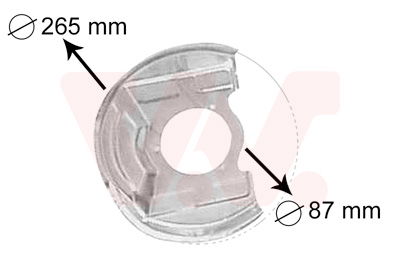 Spritzblech, Bremsscheibe Vorderachse Van Wezel 3770371 von Van Wezel