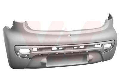 Stoßfänger hinten Van Wezel 4019544 von Van Wezel