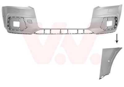 Stoßfänger vorne Van Wezel 0371576 von Van Wezel