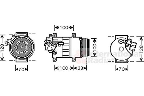 VAN WEZEL 3000K404 Kompressor, Klimaanlage von Van Wezel