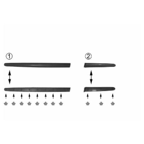 VAN WEZEL 4028428 Zier-/Schutzleiste, Tür von Van Wezel