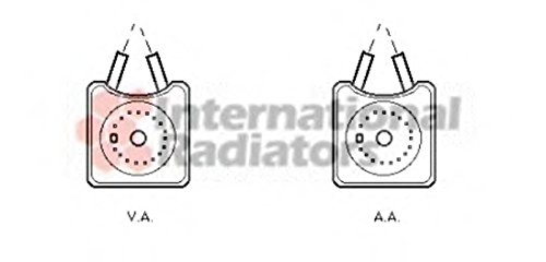 VAN WEZEL 58003215 Ölkühler, Motoröl von Van Wezel